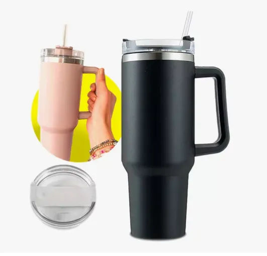 Copo Térmico Inox 1,2L com Alça e Canudo – Mantém Gelado por Horas | Blogueira - Imagem 2