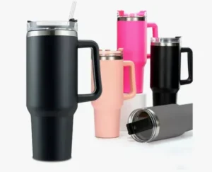 Copo Térmico Inox 1,2L com Alça e Canudo – Mantém Gelado por Horas | Blogueira