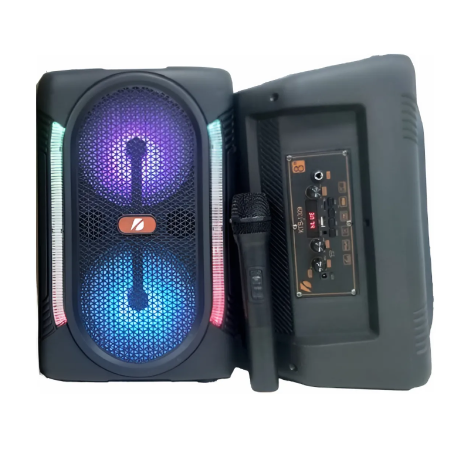 🎤 Caixa de Som 6.5” KTS-1329 com Microfone Sem Fio – A Festa Começa Aqui - Imagem 4