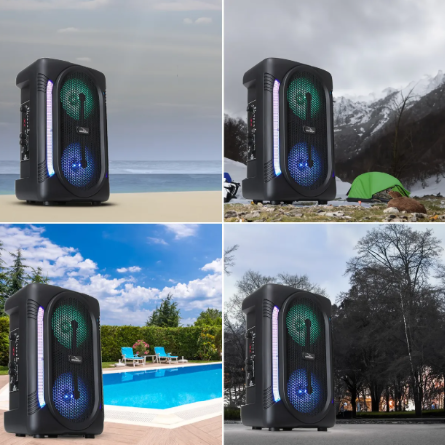 🎤 Caixa de Som 6.5” KTS-1329 com Microfone Sem Fio – A Festa Começa Aqui - Imagem 7